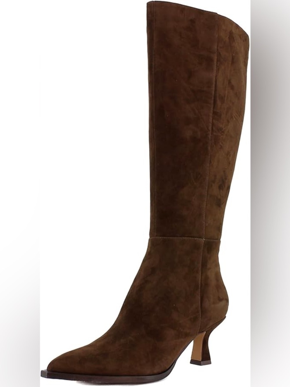 Dolce Vita AUGGIE Dark Brown Suede Knee-High Heel Boot